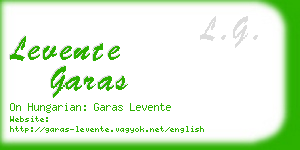 levente garas business card